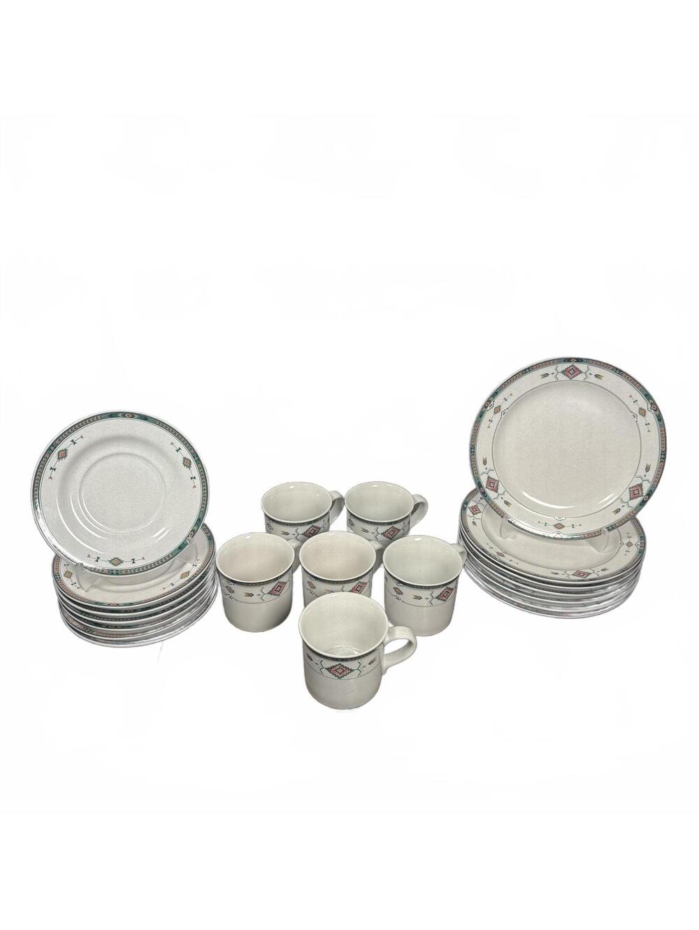 Studio Nova Adirondack 20 Piece Dinnerware Set - Salad Plates Saucers Cups Y2201
